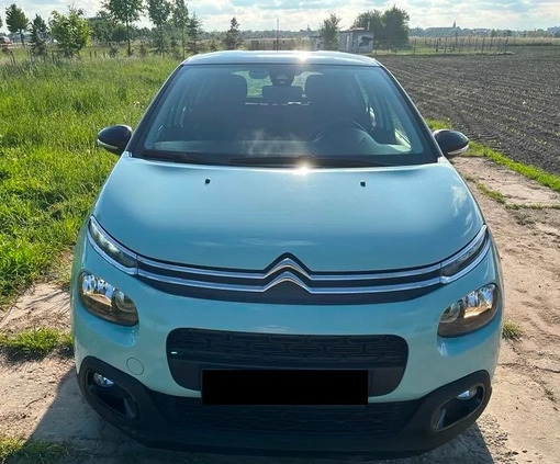 Citroen C3 cena 45900 przebieg: 57600, rok produkcji 2019 z Zduńska Wola małe 67